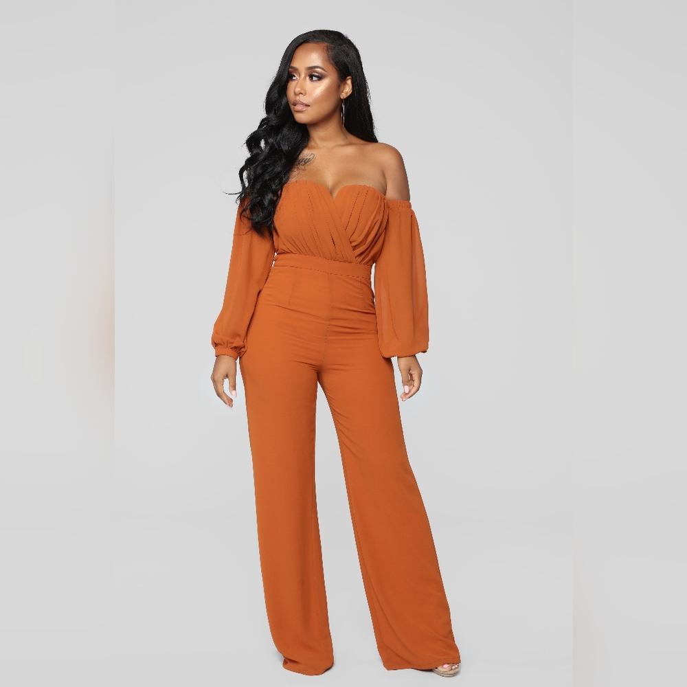Burnt Orange Jumpsuit